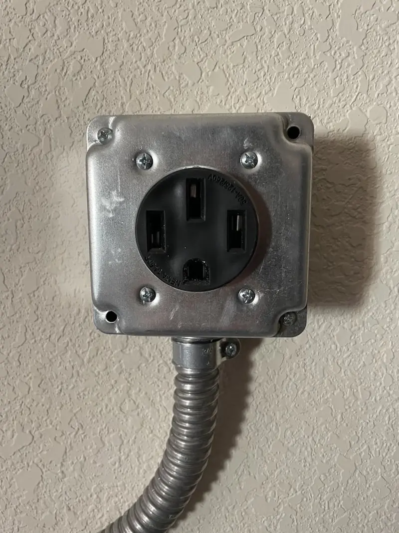 NEMA 14-50 outlet installed for Electrical Panel Upgrade in Sarasota Springs